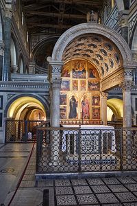 View of basilica di san miniato in Florence Tuscany