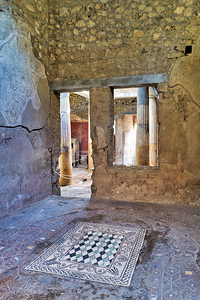 Exploring the ruins of Pompeii in Naples Campania Italy