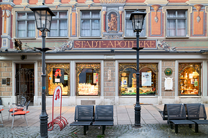 Historical buildings in Fussen along the Romantic Road in Bavari