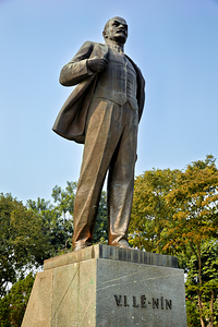 Statue of Lenin stands tall in Hanoi Vietnam