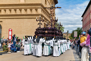 Zaragoza. Saragossa. Aragon. Spain.  Processions of the Easter Holy Week