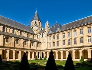 Visit to the abbey of saint etienne in caen normandy