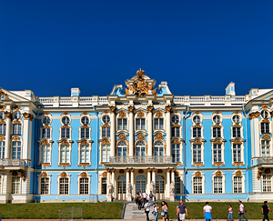 Catherine palace in pushkin st. petersburg russia