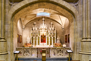 St Patricks Cathedral altar view in Manhattan New York City