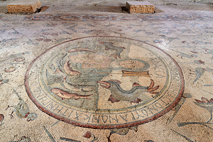 Mosaics in the apostles church of madaba in jordan