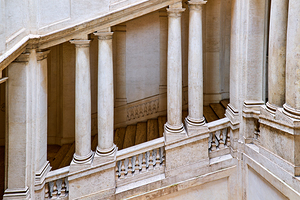 Staircase design in Galleria Nazionale dArte Antica in Rome