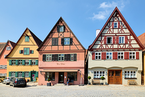 Buildings on the romantic road in dinkelsbuhl germany