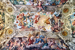 Frescoed ceiling vault in Galleria Nazionale dArte Antica Rome
