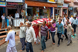 Funeral ceremony takes place in Bundi streets of Rajasthan Indi