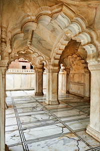 Exploring the architecture of the Taj Mahal Palace in Agra India