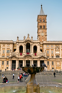 Visit to Basilica of Saint Mary Major in Rome Italy during dayti