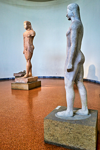 Ancient sculptures at Athens National Archaeological Museum
