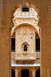 Traditional haveli house in Jaisalmer Rajasthan India