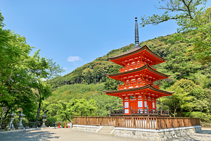 Koyasu pagoda at kiyomizu dera temple in kyoto japan