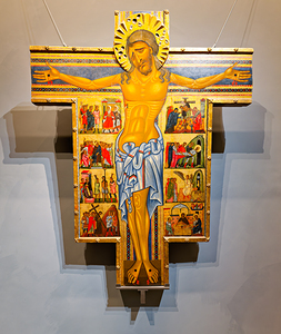 Crucifix with scenes from the life of Christ in Uffizi Gallery
