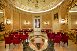 Ducezio Palace room with mirrors in Noto Sicily Italy