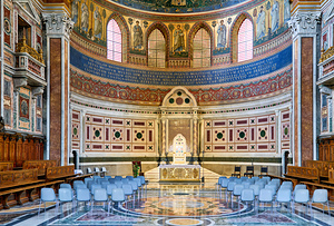 Visit to the archbasilica cathedral of the most holy savior in r