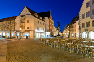 Evening on the romantic road in fussen bavaria germany