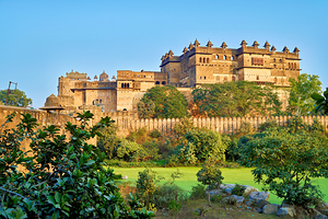 Explore the historic Fort Complex in Orchha Madhya Pradesh Ind