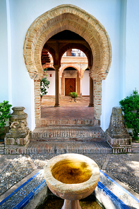 Palacio de Mondragon courtyard in Ronda Andalusia