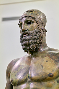 Riace bronze b at national museum reggio calabria