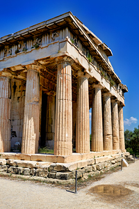 Visit to temple of hephaestus in ancient agora of athens greece