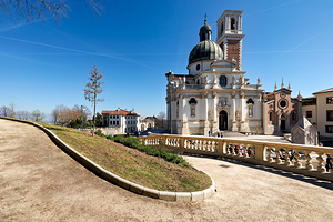 Church of St. Mary of Mount Berico in Vicenza on a clear day