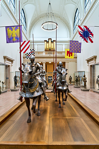 Historic arms and armor displayed in Metropolitan Museum of Art