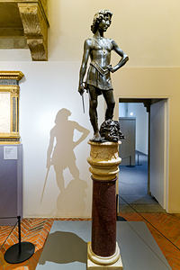 David statue by Donatello at Museo Nazionale del Bargello in Flo