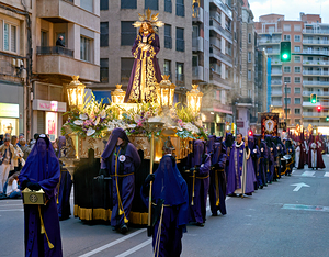 Zaragoza. Saragossa. Aragon. Spain.  Processions of the Easter Holy Week