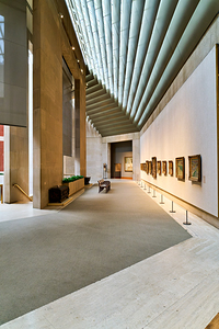 Visitors explore the Robert Lehman Collection in New York