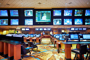 Betting area at Treasure Island Casino in Las Vegas