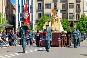 Zaragoza. Saragossa. Aragon. Spain.  Processions of the Easter Holy Week