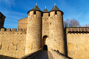 Explore the historic castle of Carcassonne in southern France