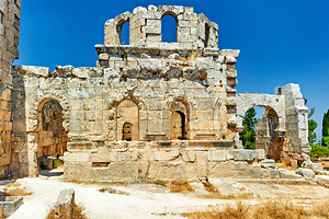 Church of Saint Simeon Stylites in Syria shows ancient stone rui