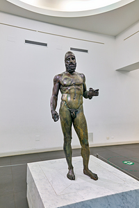 Riace Bronze statue B at National Museum of Magna Grecia in Cala