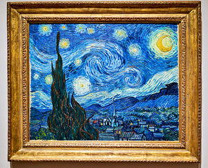 Van Goghs Starry Night displayed at MoMA in Manhattan New York
