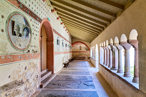 Visitors explore Saint Pierre le Jeune church in Strasbourg Alsa