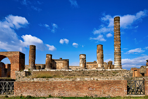 Exploring the ruins of Pompeii in Naples Campania Italy