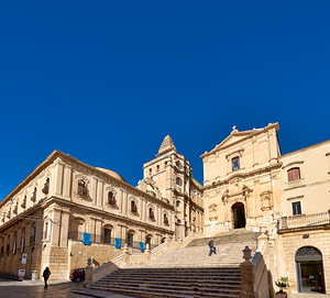 Church of S. Francesco dAssisi in Noto Sicily on a sunny day