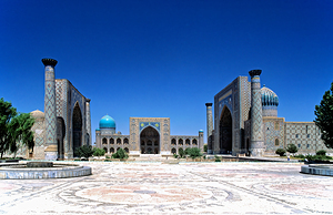 Registan in Samarkand showcases historical architecture