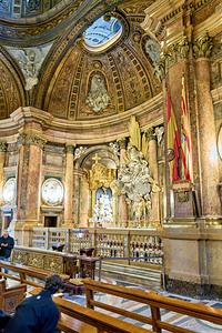 Visitors explore the Cathedral Basilica in Zaragoza