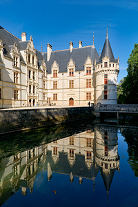 Chateau dAzay le Rideau in Loire Valley during clear weather