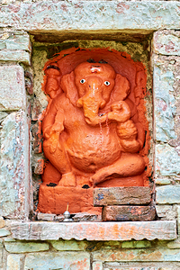 Ganesh statue at Chittorgarh Fort reflects cultural heritage