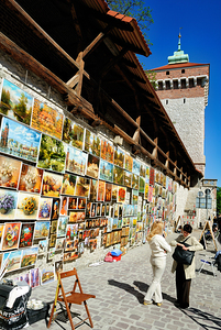 Artists showcase work in sunny Krakow Poland