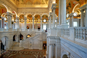Exploring the Library of Congress interior