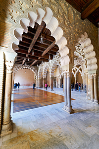 Visit to aljaferia palace in zaragoza spain