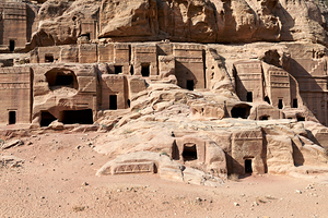 Exploring the royal tombs at Petra in Jordan