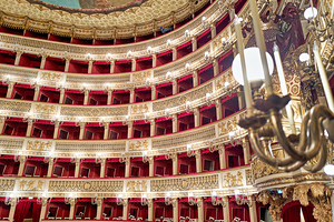 Explore the interior of Real Teatro di San Carlo in Naples Italy