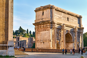 Exploring the arch of septimus severus in rome